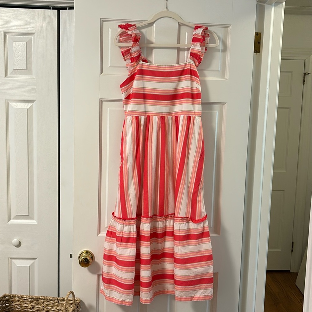 J. Crew cotton summer midi dress.